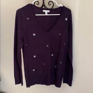 New York and Co Jeweled Sweater